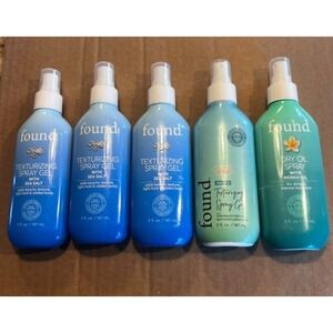 X5 FOUND Texturizing Spray Gel w/ Sea + Salt Dry Oil Spray Beachy Texture 5 oz